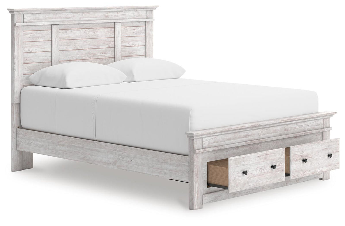 Makidern Queen Panel Storage Bed