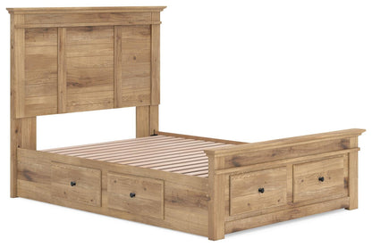 Makidern Full Panel Storage Bed