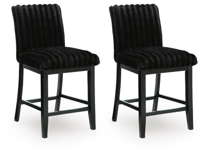 Mervannie Upholstered Barstool (2/CN)