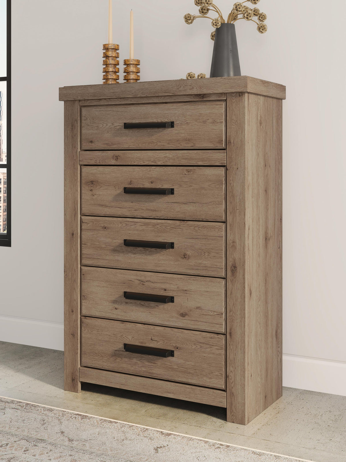 Oliandon Five Drawer Chest