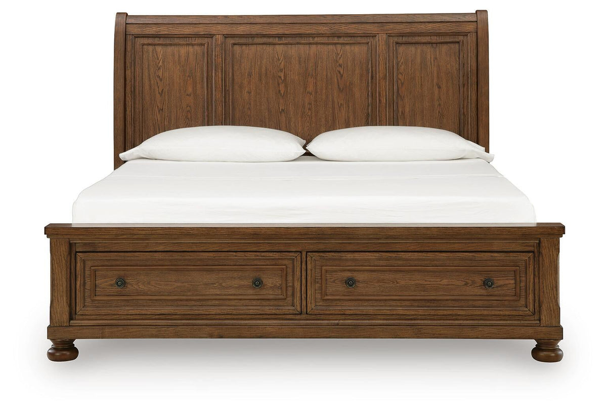 Zackaryn California King Sleigh Storage Bed