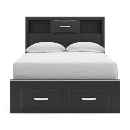 Stabotta Full Bookcase Storage Bed