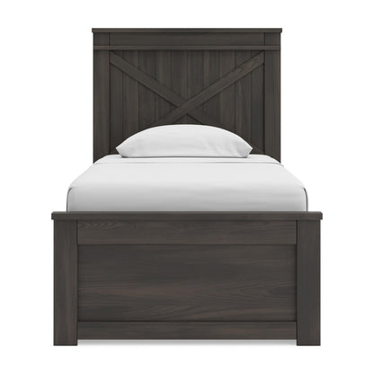 Vonitta Bay Twin Panel Bed with 2 Sided Storage