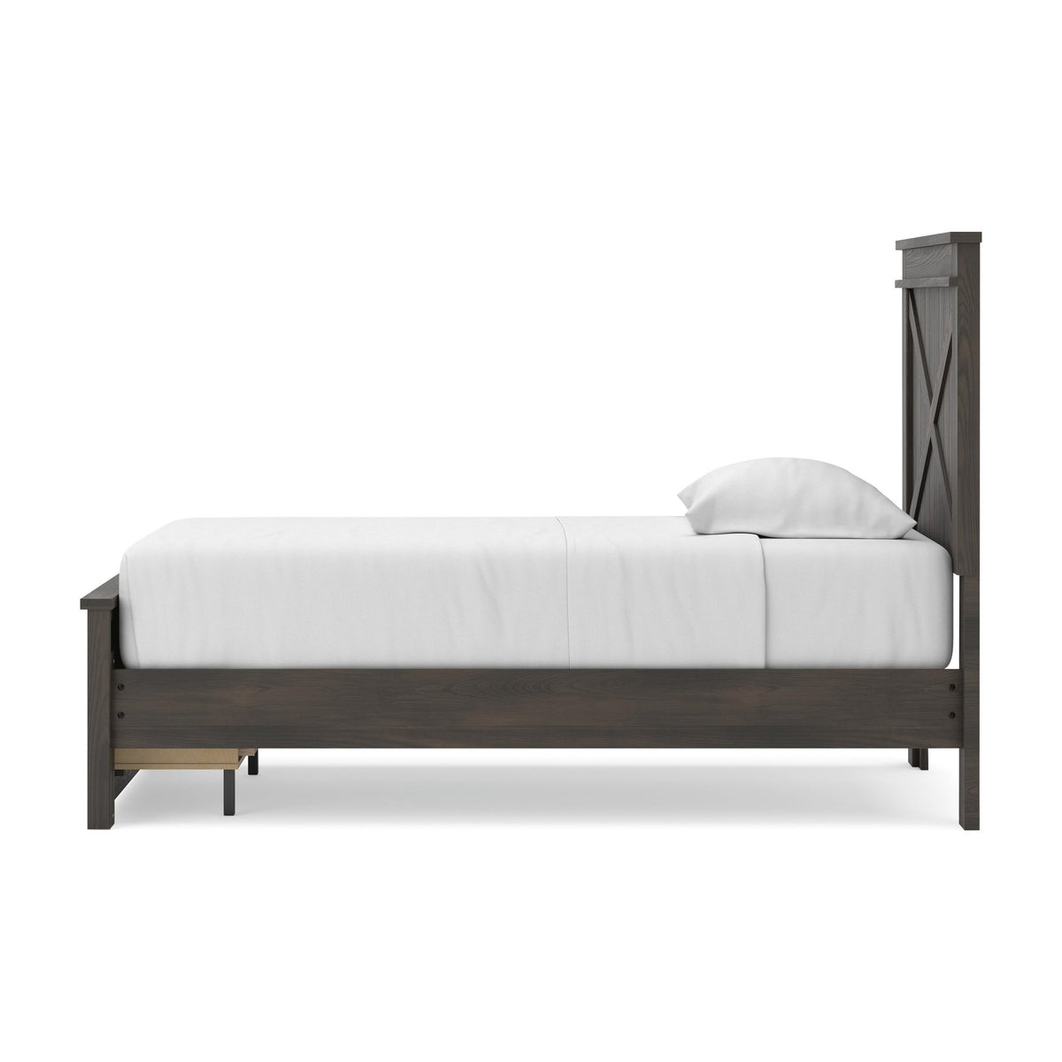Vonitta Bay Twin Panel Platform Storage Bed