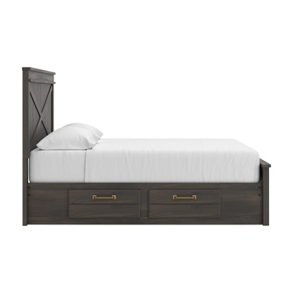 Vonitta Bay King Panel Platform Bed with Storage